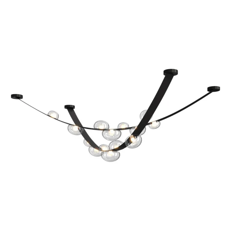 Подвесной светодный светильник Crystal Lux Bosque SP7 L3000 Black/Transparent в Нижнем Новгороде