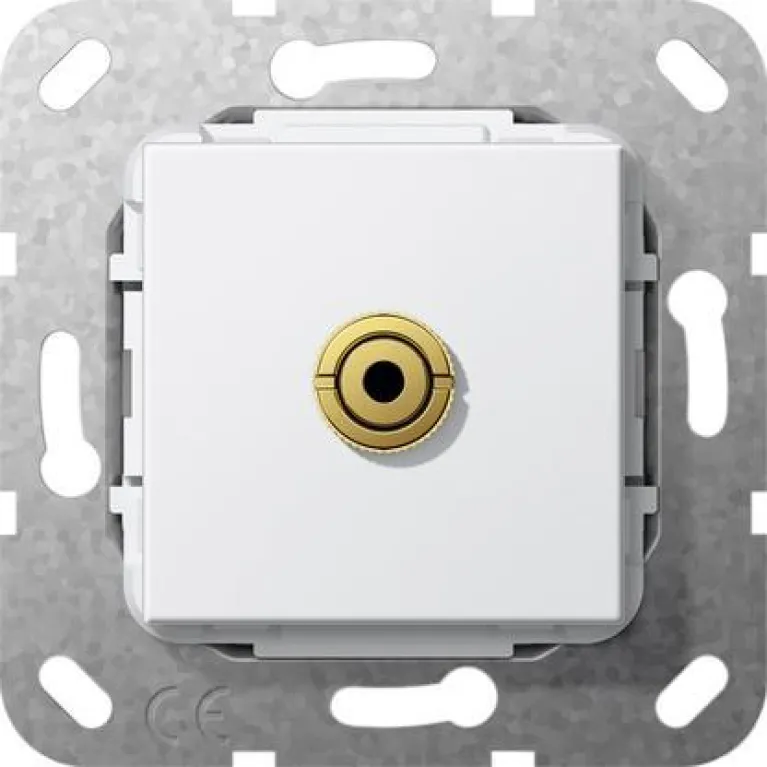 Розетка Minijack Gira System 55 чисто-белый глянцевый 564803 в Нижнем Новгороде