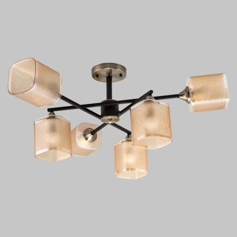 Люстра на штанге IMEX MD.4212-6-S-BK+AB в Нижнем Новгороде