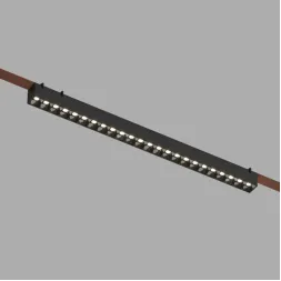 Трековый однофазный светильник Denkirs Belty grill DK5672-BK