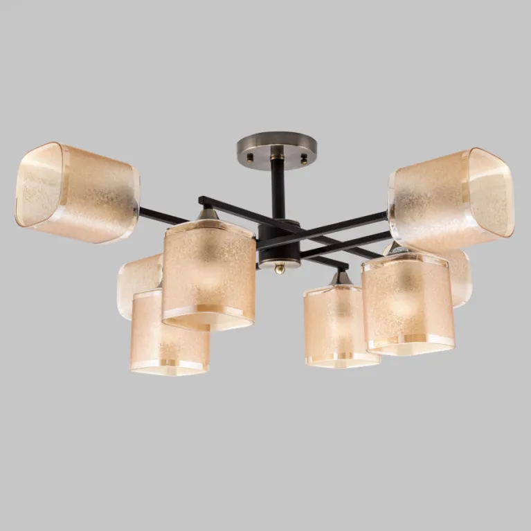 Люстра на штанге IMEX MD.4212-8-S-BK+AB в Нижнем Новгороде