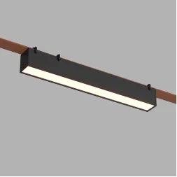 Трековый однофазный светильник Denkirs Belty linear DK5674-BK