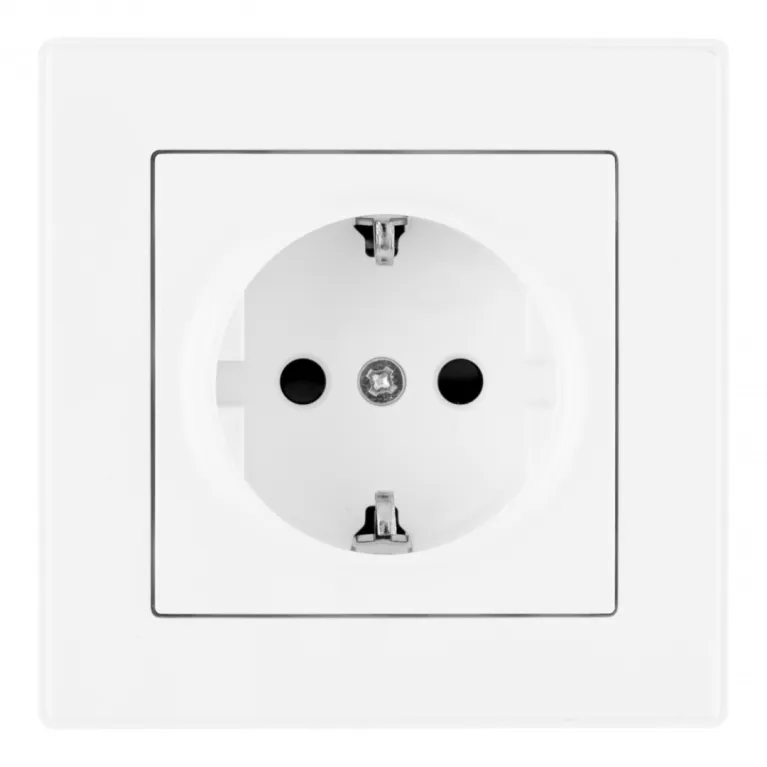 Комплект розетки с/з и шторками и рамкой Arte Milano SET06-1-40-1 white в Нижнем Новгороде