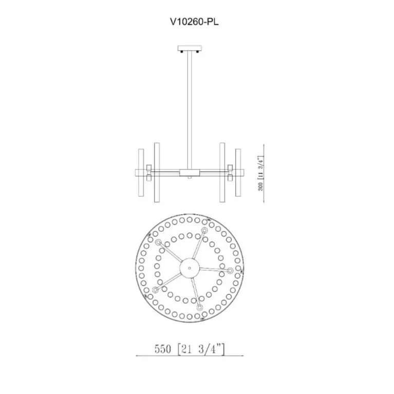 Подвесная люстра Moderli Crumbly V10260-PL в Нижнем Новгороде