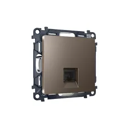 Комплект механизма компьютерной розетки RJ-45(8P8C) CAT6 со шторкой Ambrella Volt Alfa MA642010