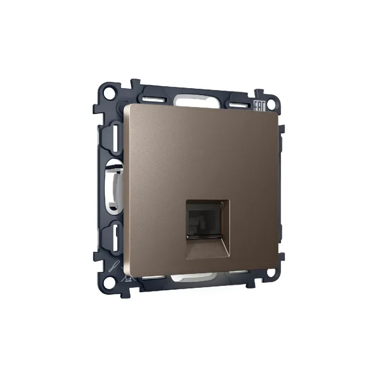 Комплект механизма телефонной розетки RJ-11(4P4C) со шторкой Ambrella Volt Alfa MA642030 в Нижнем Новгороде