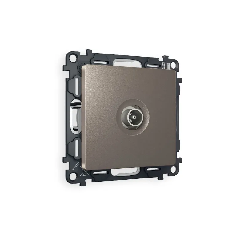 Комплект механизма TV розетки оконечной 50-870 MHz 1dB Ambrella Volt Alfa MA643010 в Нижнем Новгороде