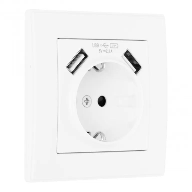 Комплект розетки с/з и шторками + USB и рамкой Arte Milano SET06-1-47-1 white в Нижнем Новгороде