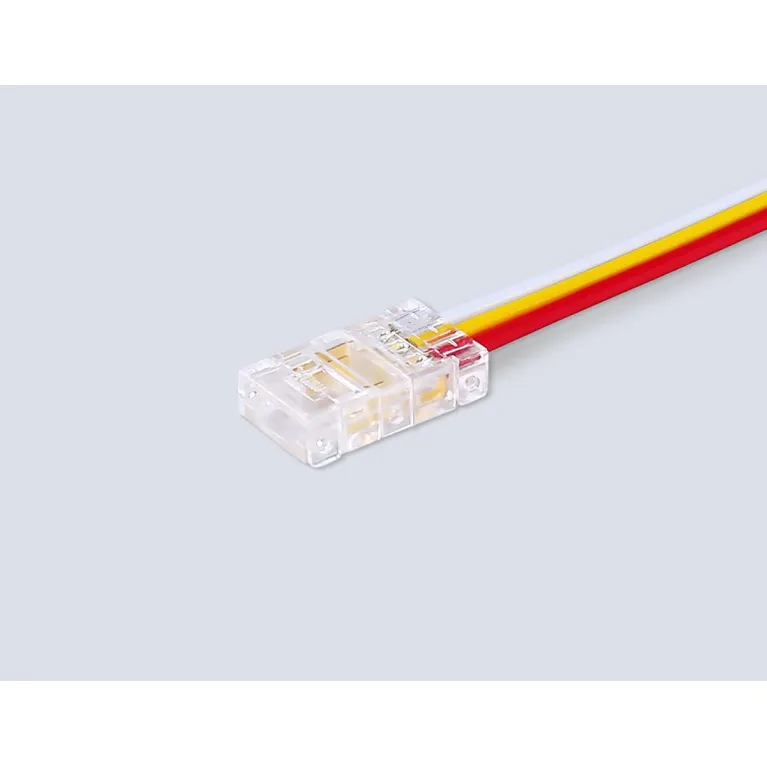 Соединитель гибкий односторонний Ambrella Light COB CCT 12/24V для лент 8mm (3 конт.) (5шт.) GS7406 в Нижнем Новгороде