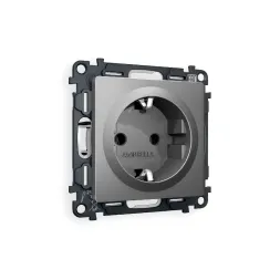 Комплект механизма розетки с/з на винтовых зажимах Ambrella Volt Alfa MA656010