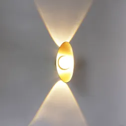 Уличный настенный светильник Reluce 86868-9.2-001JH LED7W BK+GD