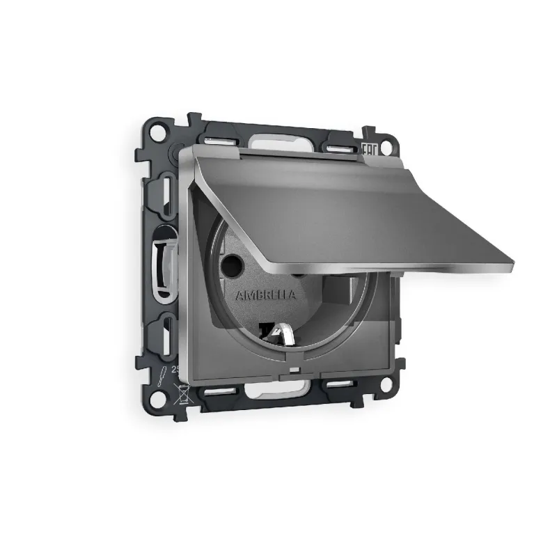 Комплект механизма розетки с/з со шторками и крышкой Ambrella Volt Alfa MA658010 в Нижнем Новгороде