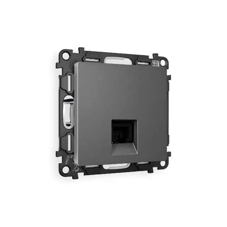 Комплект механизма телефонной розетки RJ-11(4P4C) со шторкой Ambrella Volt Alfa MA662030 в Нижнем Новгороде