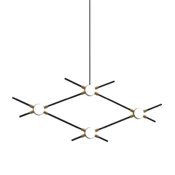 Подвесная люстра DeLight Collection Molecular MD18001067-4A black/gold