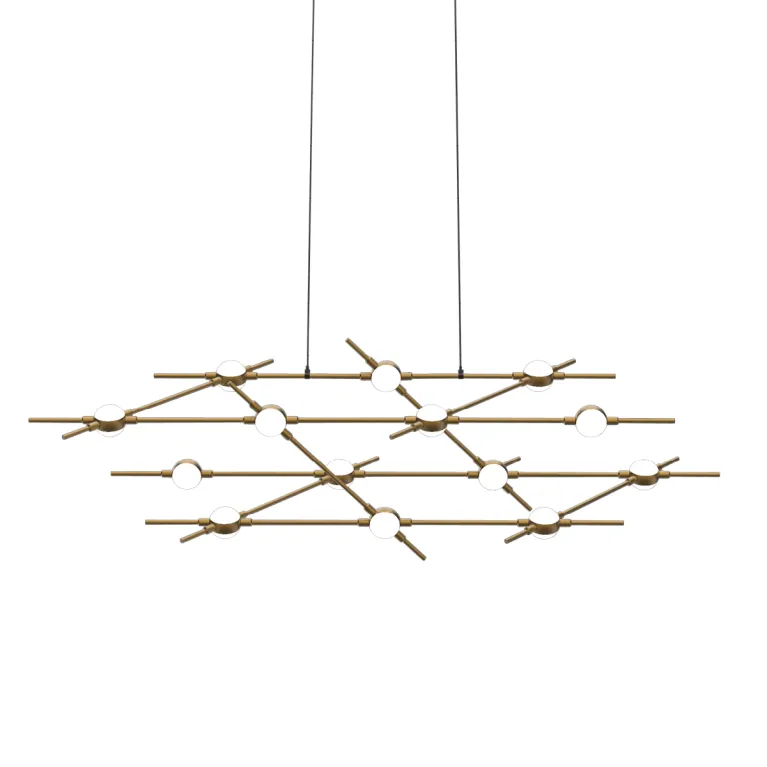 Подвесная люстра DeLight Collection Molecular MD18001067-14A black/gold в Нижнем Новгороде