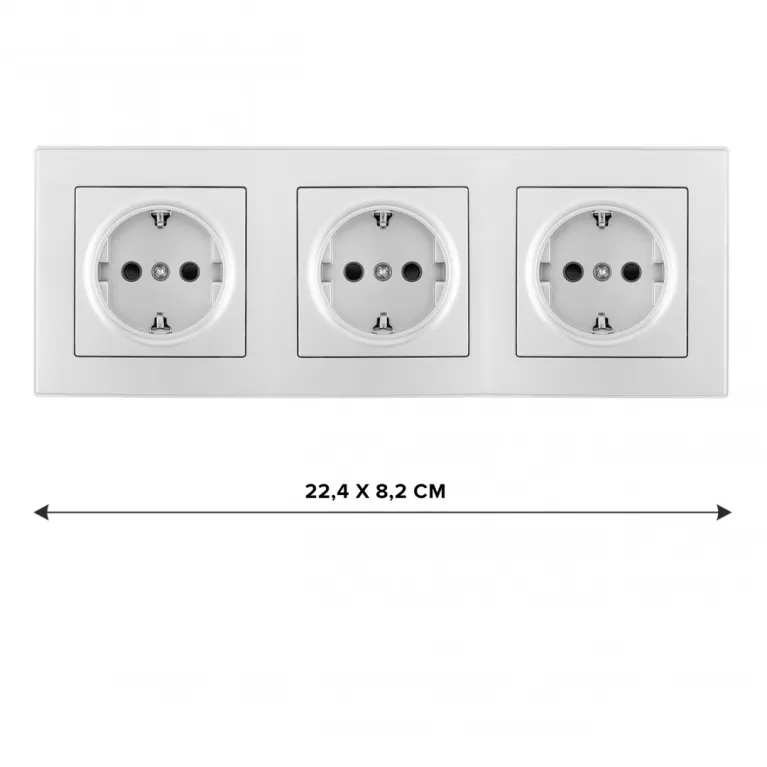 Розетка тройная (трехпостовая) с/з и шторками Arte Milano SET06-3-40-1x3 silver в Нижнем Новгороде