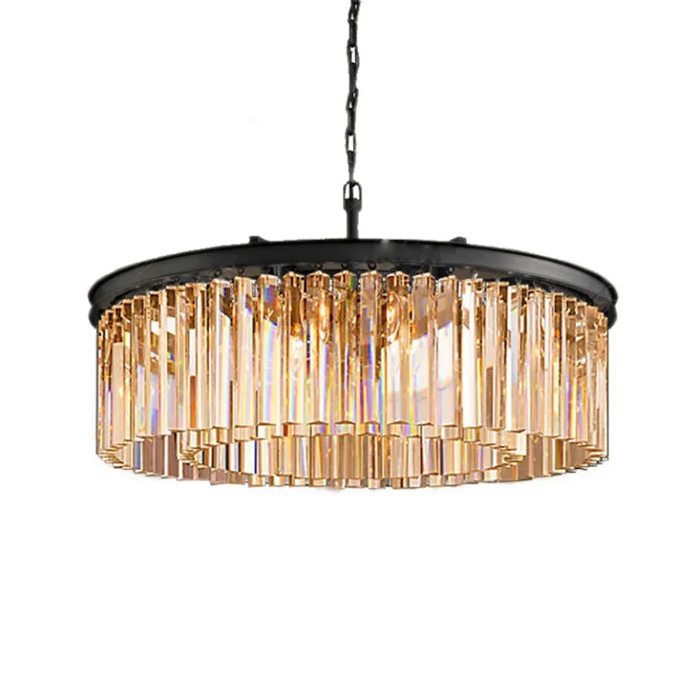 Подвесная люстра DeLight Collection 1920s Odeon 9513P/600R black/amber в Нижнем Новгороде