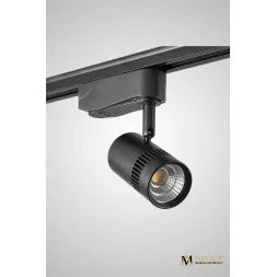 Трековый однофазный светильник AM Group AM230-7W BK 4000K