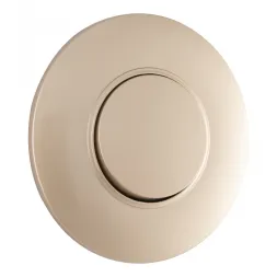 Выключатель круглый одноклавишный с рамкой Arte Milano SET08-1-30-1 shampan