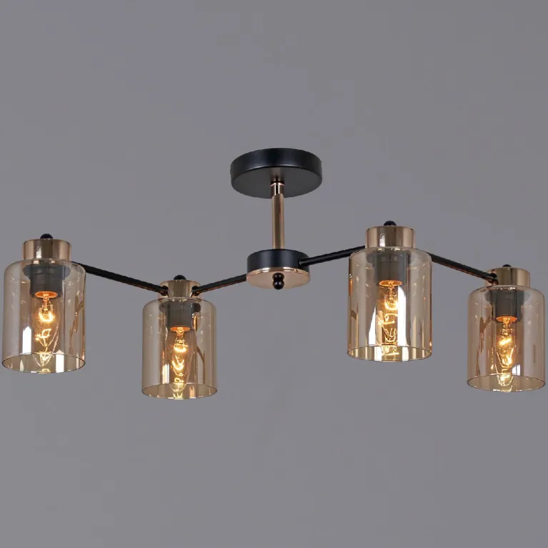 Люстра на штанге Reluce 01606-0.3-04 BK+FGD в Нижнем Новгороде