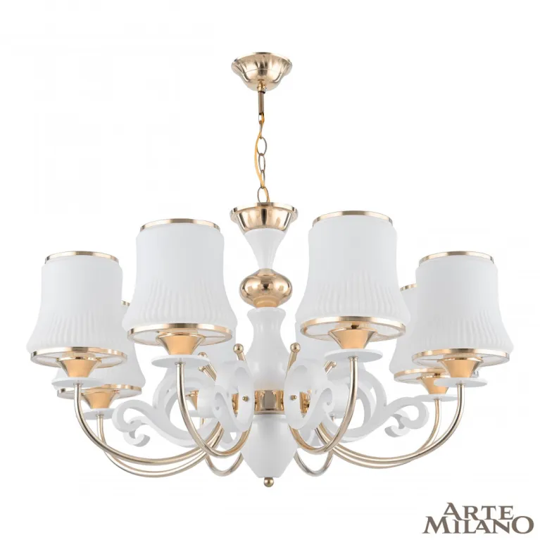 Подвесная люстра Arte Milano Florentia-1097 301097/8 Wh/Gd в Нижнем Новгороде