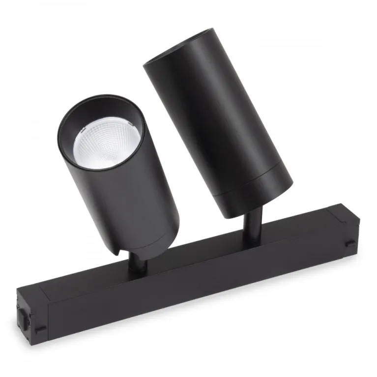 Трековый однофазный светильник AM Group Plain Opal AM590 2X10W 3000K BK в Нижнем Новгороде