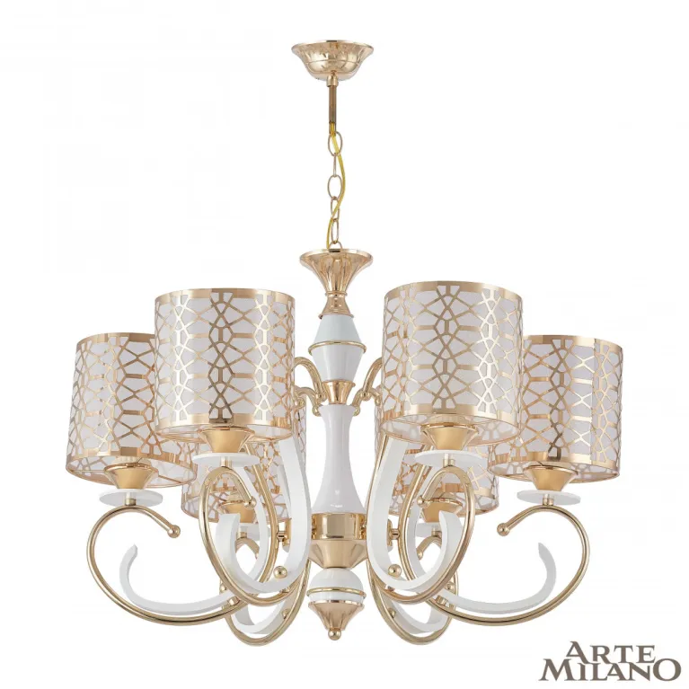 Подвесная люстра Arte Milano Florentia-1237 301237/6 Wh/Gd в Нижнем Новгороде
