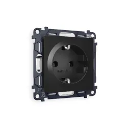 Комплект механизма розетки с/з на винтовых зажимах Ambrella Volt Alfa MA806010