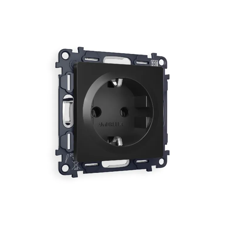 Комплект механизма розетки с/з на винтовых зажимах Ambrella Volt Alfa MA806010 в Нижнем Новгороде