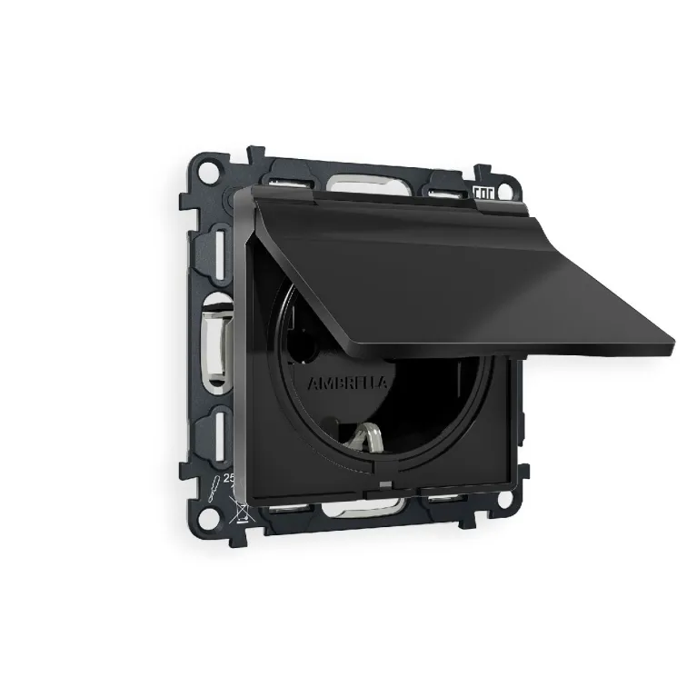 Комплект механизма розетки с/з со шторками и крышкой Ambrella Volt Alfa MA808010 в Нижнем Новгороде