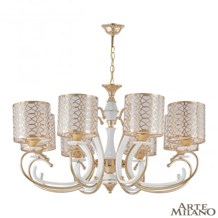 Подвесная люстра Arte Milano Florentia-1237 301237/8 Wh/Gd в Нижнем Новгороде