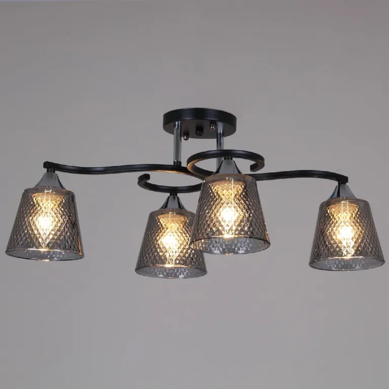 Потолочная люстра Reluce 06089-0.3-04 BK+CR в Нижнем Новгороде