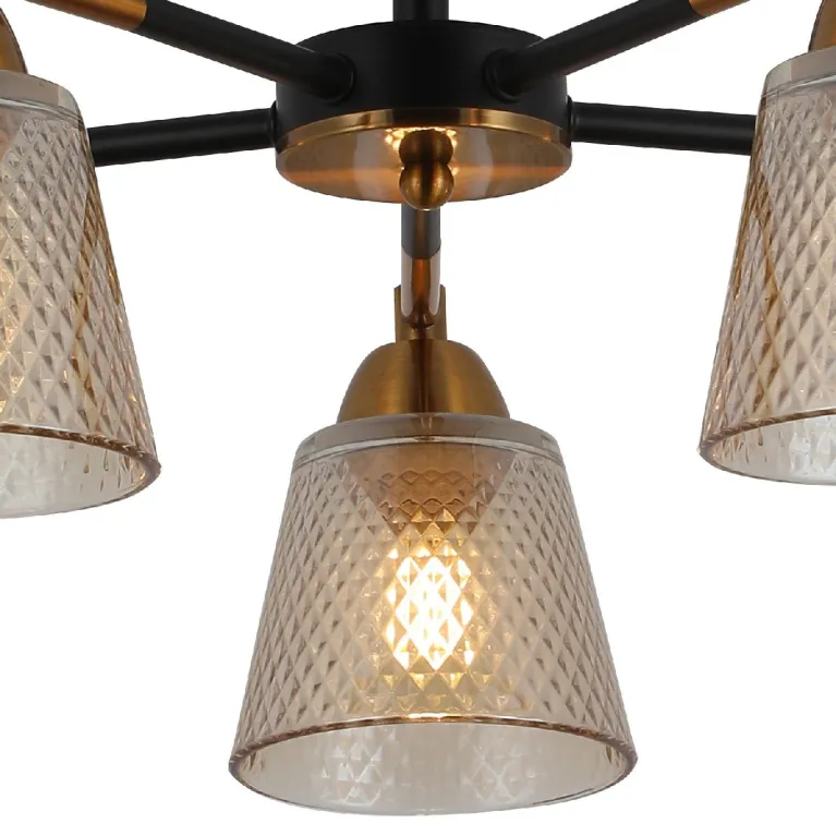 Люстра на штанге Illumico IL8226-5COU-79 BK GD в Нижнем Новгороде