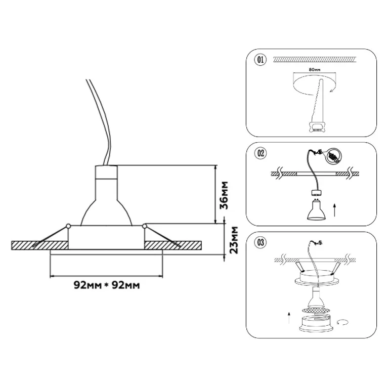 Встраиваемый светильник Ambrella Light Techno Spot Standard Tech TN102727 в Нижнем Новгороде