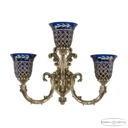 Бра Bohemia Ivele Florence 7109B15/2+1/210 GB P2 U Amber-Blue/H-1J