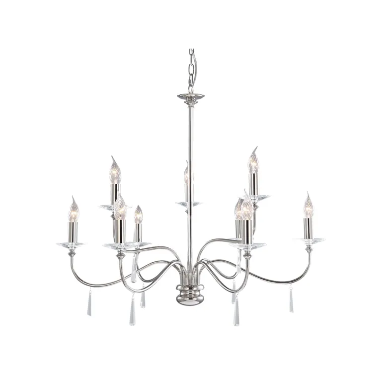 Подвесная люстра Elstead Lighting Finsbury park FP9-POL-NICKEL в Нижнем Новгороде