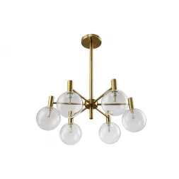 Люстра на штанге Crystal Lux ANDRES SP6 BRONZE/TRANSPARENTE