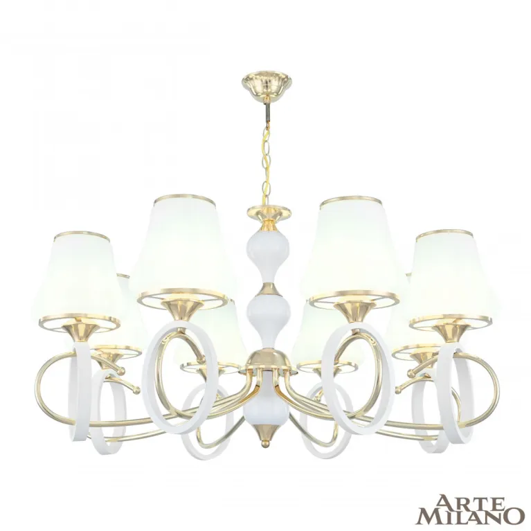 Подвесная люстра Arte Milano Florentia-2387 302387/8 Wh/Gd в Нижнем Новгороде