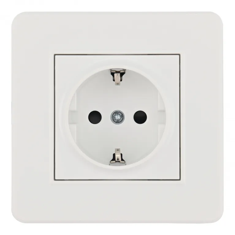 Комплект розетки с/з и шторками и рамкой Arte Milano SET16-1-40-1 white в Нижнем Новгороде