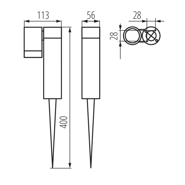 Грунтовый светильник Kanlux USTI SP 1X7 GR 36561 в Нижнем Новгороде