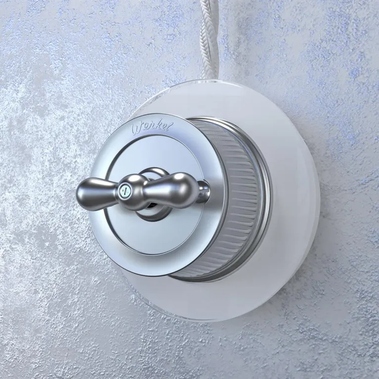 Переключатель Werkel одноклавишный Retro матовый хром WL19-01-03 4690389143397 в Нижнем Новгороде