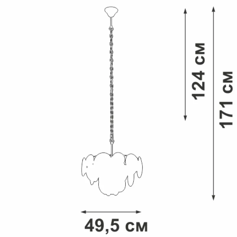 Подвесная люстра Vitaluce V5828-8/6+1 в Нижнем Новгороде