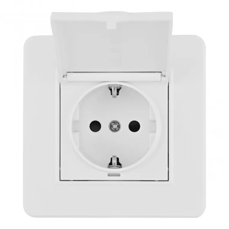 Комплект розетки с/з и шторками, защитной крышкой и рамкой Arte Milano SET16-1-41-1 white в Нижнем Новгороде