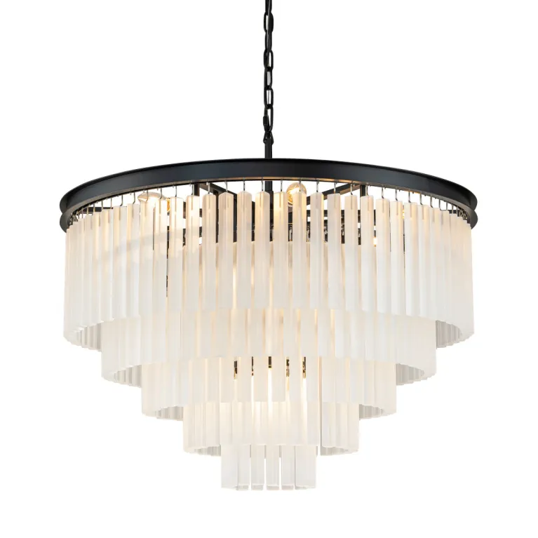 Подвесная люстра Delight Collection 1920s Odeon KR0387P-10A black/frost в Нижнем Новгороде