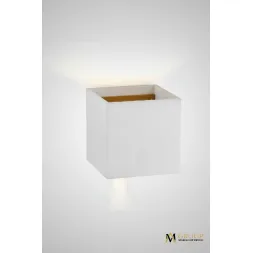 Настенный светильник AM Group AM113-2X5W WH+GL
