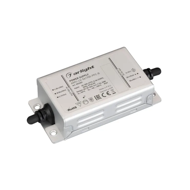 Блок питания Arlight ARPJ-LG-561700-PFC-B (50W, 25-56V, 0.4-1.7A) (IP67 Металл) 053302 в Нижнем Новгороде