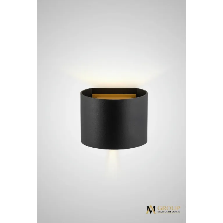 Настенный светильник AM Group AM115-2X3W BK+GD в Нижнем Новгороде
