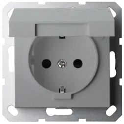 Двойная розетка SHUKO Jasmart с крышкой с защитными шторками (2P+T) 16A 250V G5505S