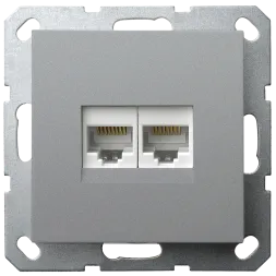 Интернет розетка Jasmart двойная S разъем RJ45х2 (8/8) G6106S