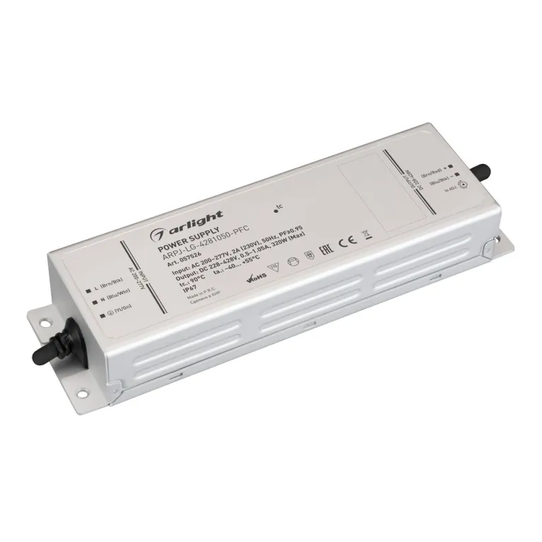 Блок питания Arlight ARPJ-LG-4281050-PFC (320W, 228-428V, 0.5-1.05A) (IP67 Металл) 057526 в Нижнем Новгороде